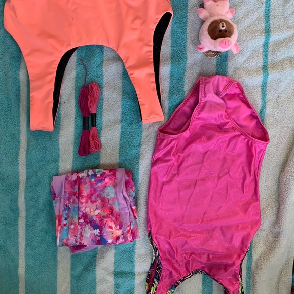 PRETTY IN PINK🎀 GK LEOTARD BUNDLE + EXTRAS - Picture 1 of 6